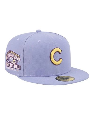 New Era Men's Light Purple Chicago Cubs Lavender Bloom 59FIFTY Fitted Hat
