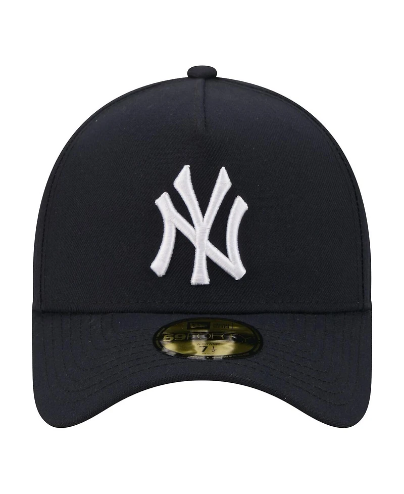 New Era Men's Navy York Yankees A-Frame 59FORTY Fitted Hat