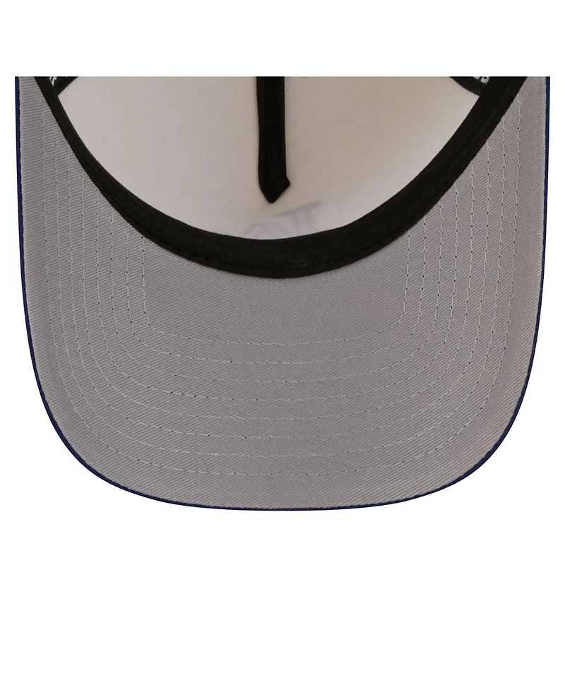 New Era Men's Cream/Royal Los Angeles Dodgers Chrome A-Frame 59FORTY Adjustable Hat