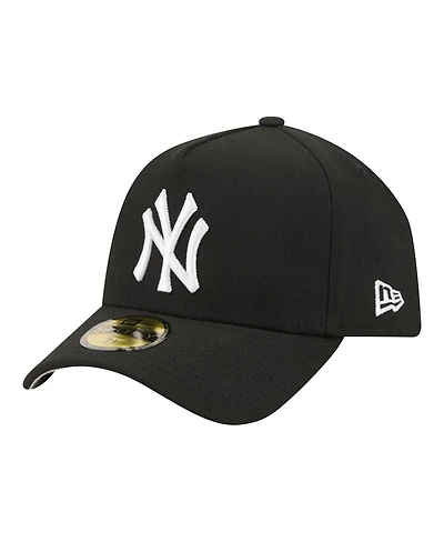 New Era Men's Black York Yankees A-Frame 59FORTY Fitted Hat