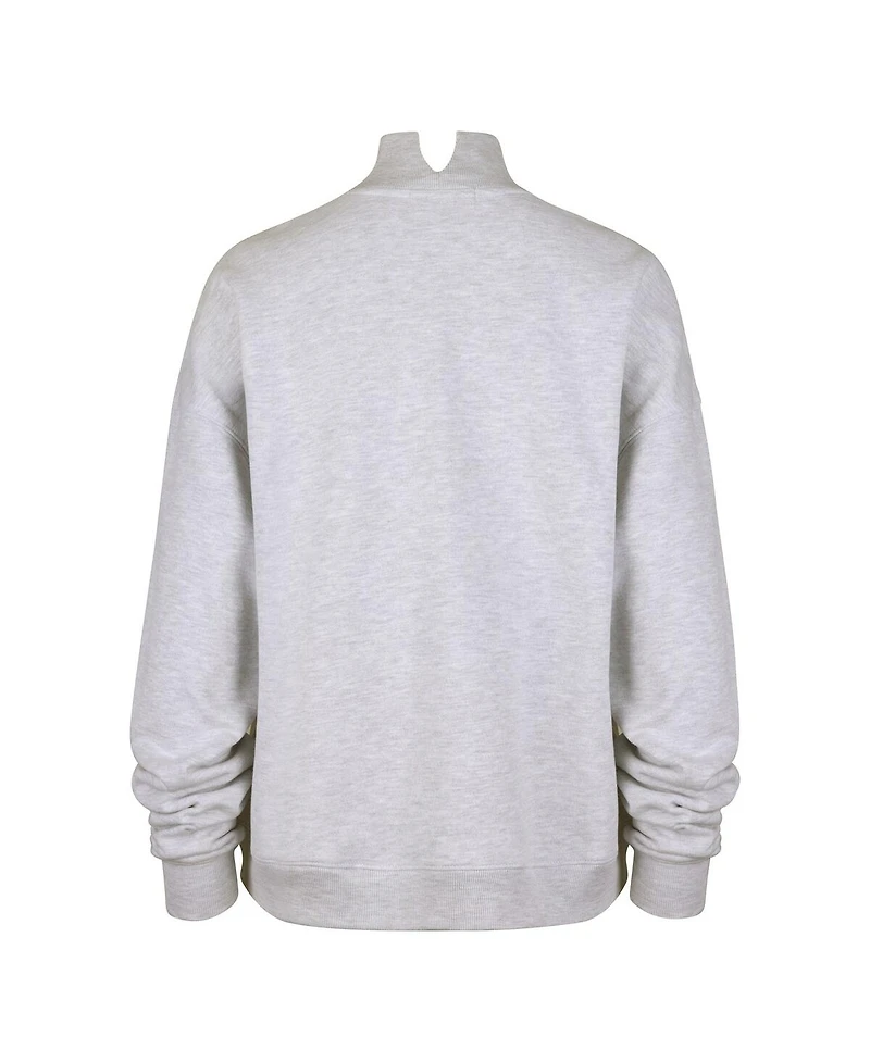 '47 Brand Women's Gray Detroit Lions Subtle Muse Mock Neck Sweatshirt