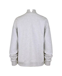 '47 Brand Women's Gray Detroit Lions Subtle Muse Mock Neck Sweatshirt