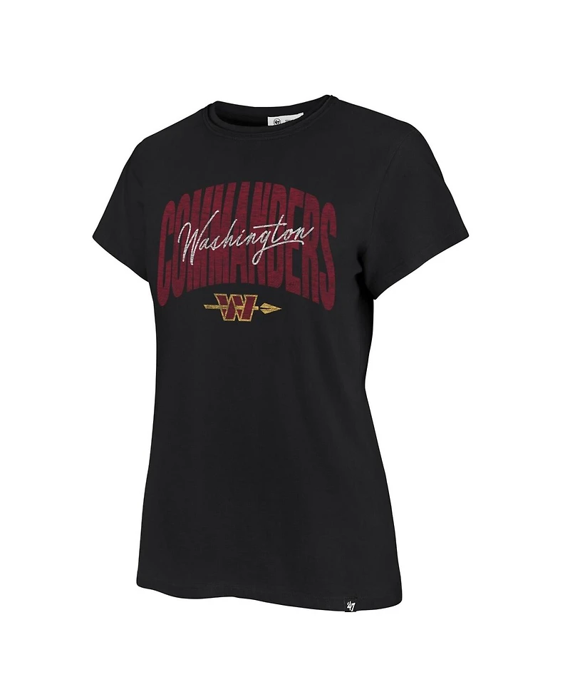 '47 Brand Women's Black Washington Commanders Muse Frankie T-Shirt