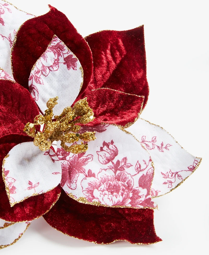 Holiday Lane Holiday Toile Flower Clip, Macy's Exclusive