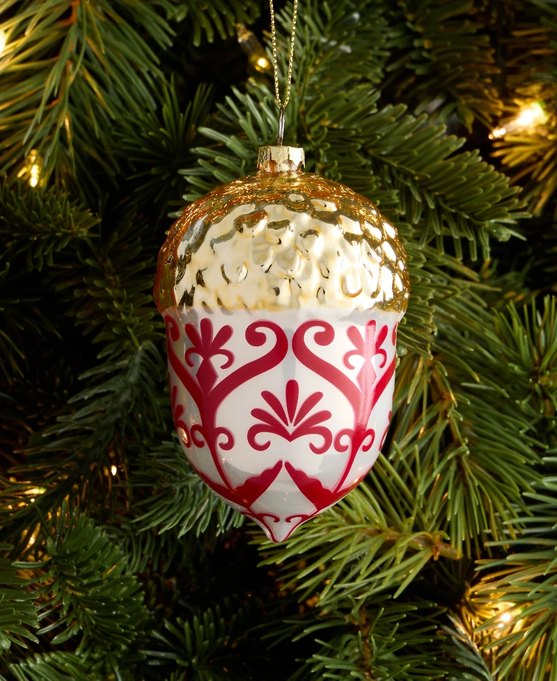 Holiday Lane Holiday Toile Acorn Ornament, Macy's Exclusive