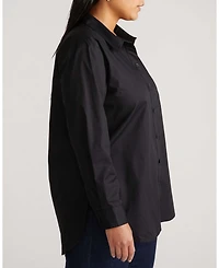 Universal Standard Women's Plus The Artist Poplin Shirt