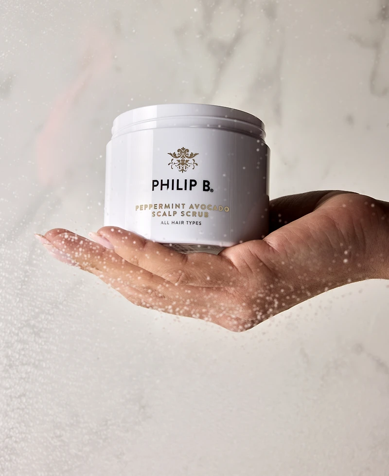 Philip B Peppermint Avocado Scalp Scrub, 8 oz.