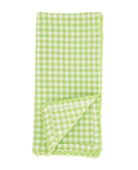 Saro Lifestyle Gingham Design Table Napkins, Set of 4