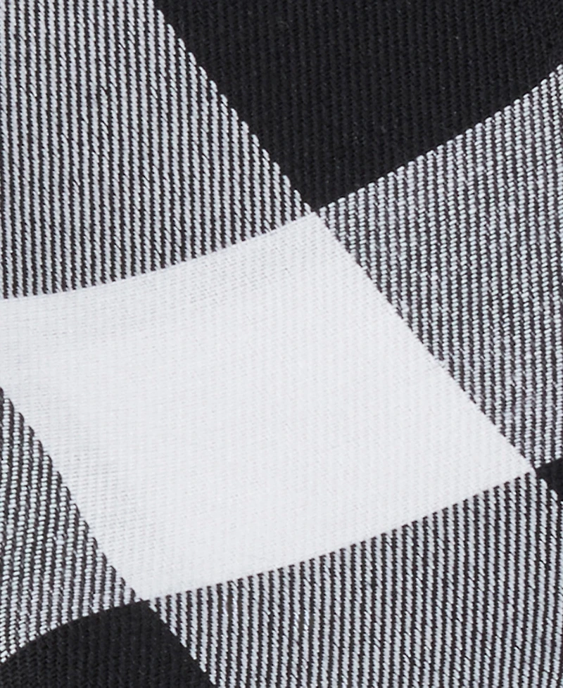Saro Lifestyle Buffalo Plaid Blend Table Napkins, Set of 4