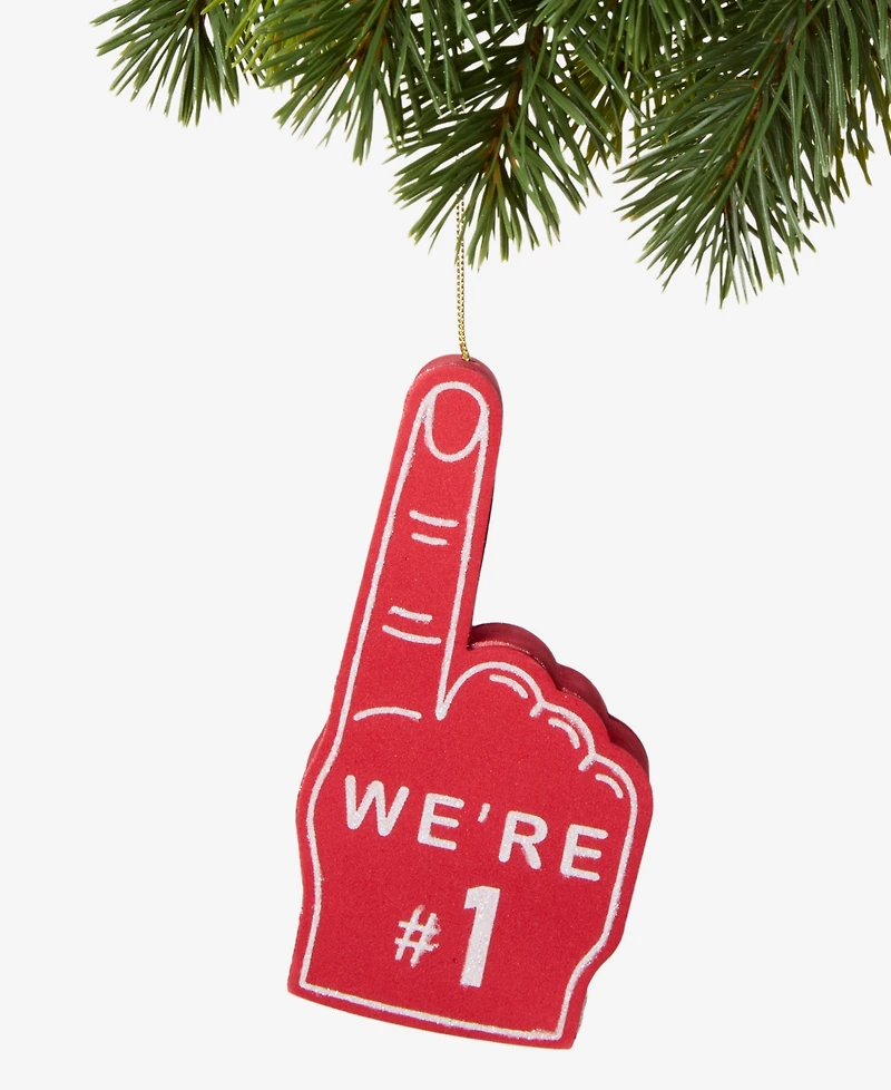 Holiday Lane Eclectic Charms Foam Finger Ornament, Macy's Exclusive