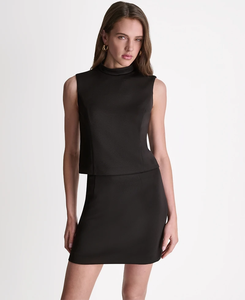 Bcbg Women's Mock Neck Dress