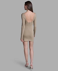 Bcbg Women's Square Neck Mini Dress