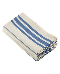 Saro Lifestyle Dauphine Collection Striped Design Dinner Napkins, Set of 4