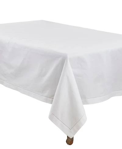 Saro Lifestyle Rochester Hemstitched Border Tablecloth