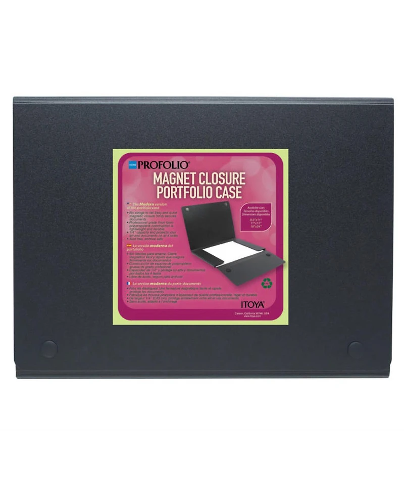 Itoya ProFolio Magnet Closure Case, 18x24" Poster Size