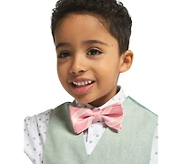 Nautica Boys' 2T-7 Long-Sleeve Shirt, Vest, Pant and Bowtie, 4-Piece Set