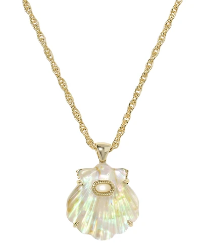 Kendra Scott 14k Gold-Plated Lucia Shell Short Pendant Necklace