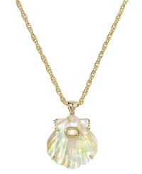 Kendra Scott 14k Gold-Plated Lucia Shell Short Pendant Necklace