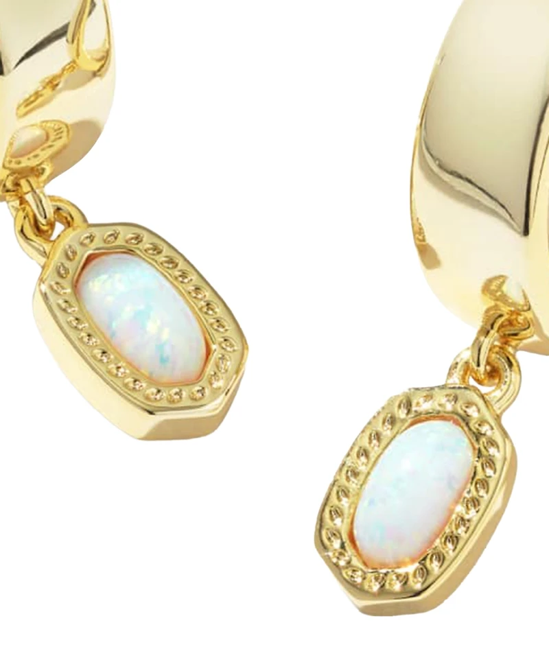 Kendra Scott 14k Gold-Plated Mini Ellie Wide Huggie Earrings