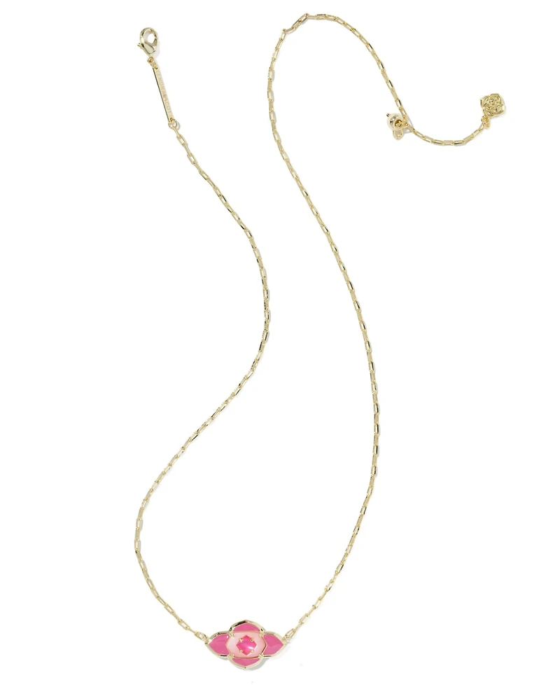 Kendra Scott 14k Gold-Plated Abbie Medallion Short Pendant Necklace