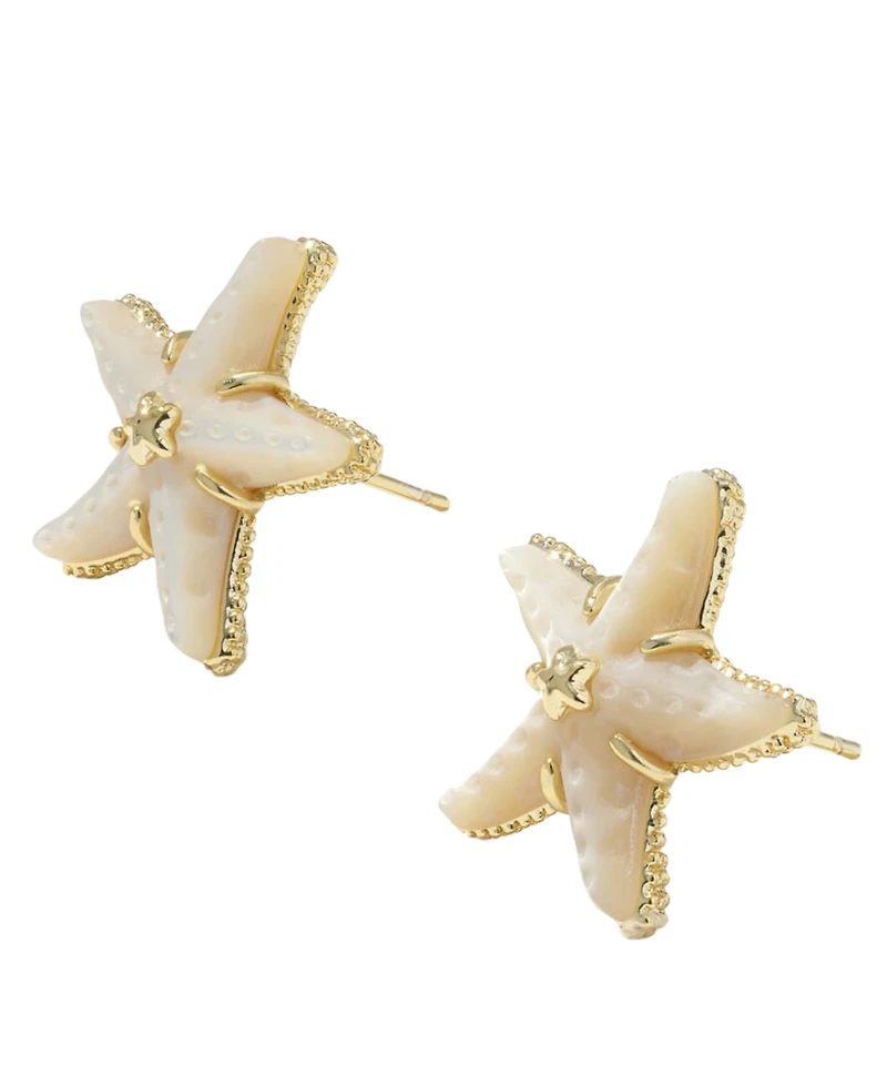 Kendra Scott Imitation Pearl Parker Starfish Stud Earrings
