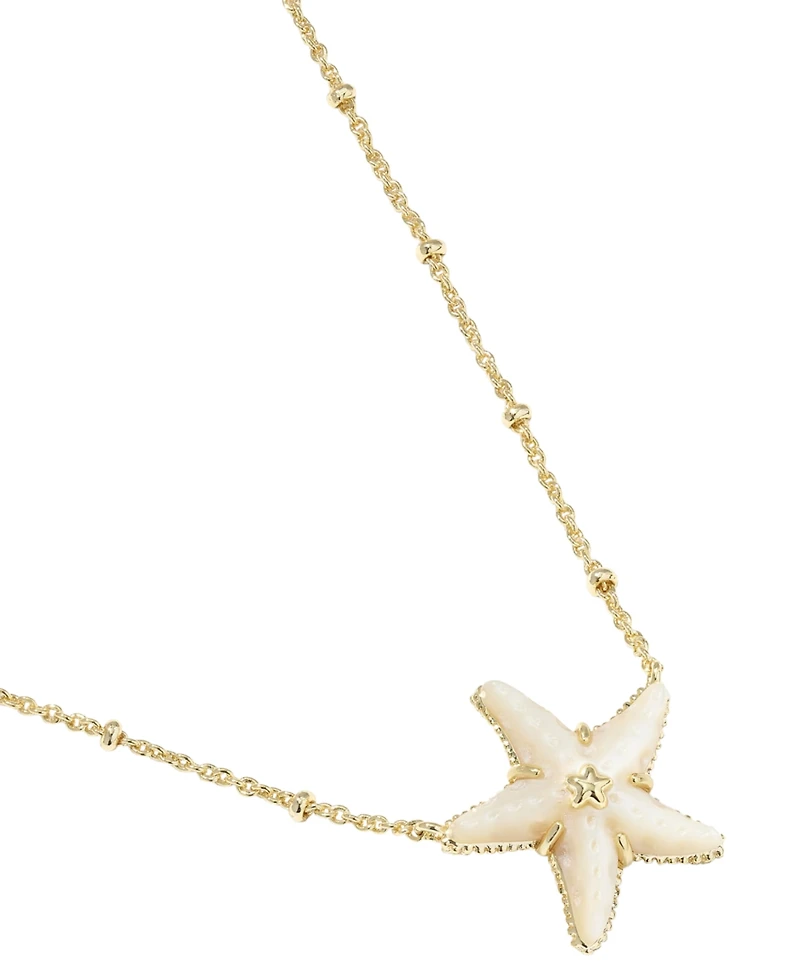 Kendra Scott Imitation Pearl Parker Starfish Short Pendant Necklace