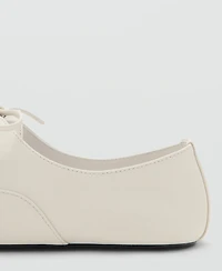 Mango Women's lace-Up Leather Shoes