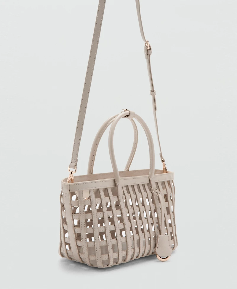 Mango Women's Braided Handbag