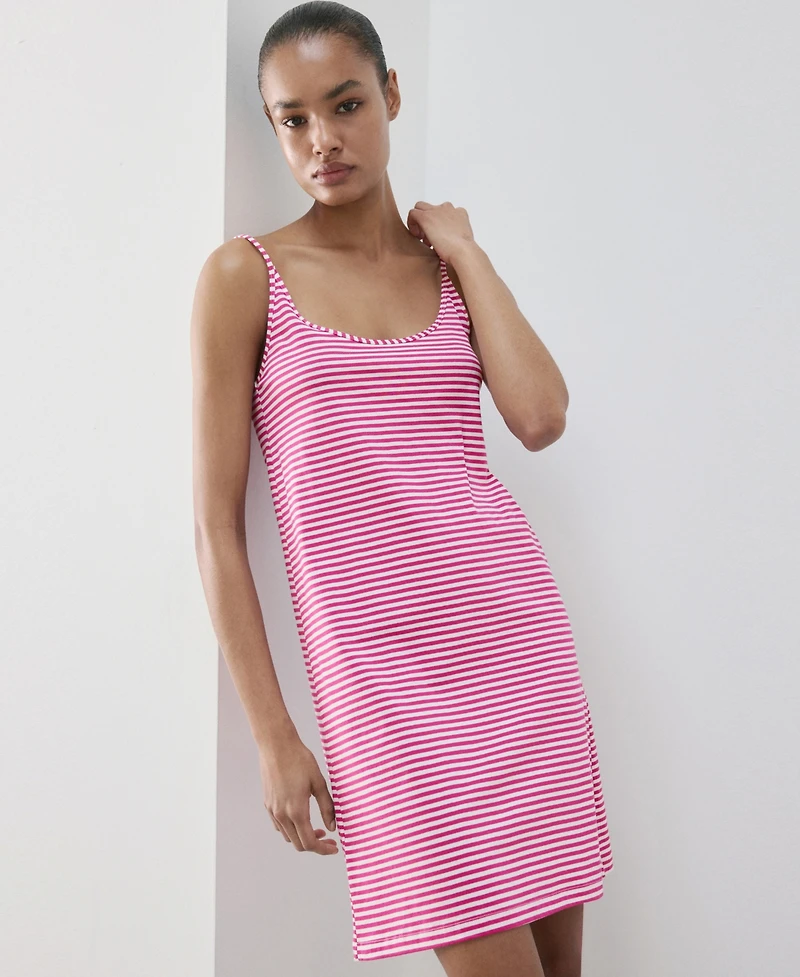 Mango Women's Striped Woven Cotton Dress