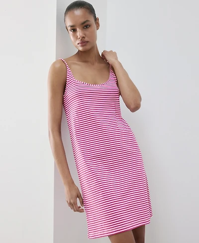 Mango Women's Striped Woven Cotton Dress