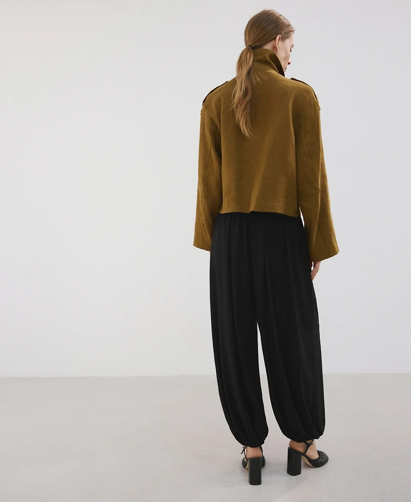 Mango Women's Mid-Rise Baggy Pants
