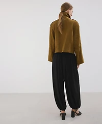 Mango Women's Mid-Rise Baggy Pants