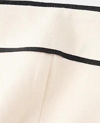 Mango Women's Strapless Linen Jumpsuit