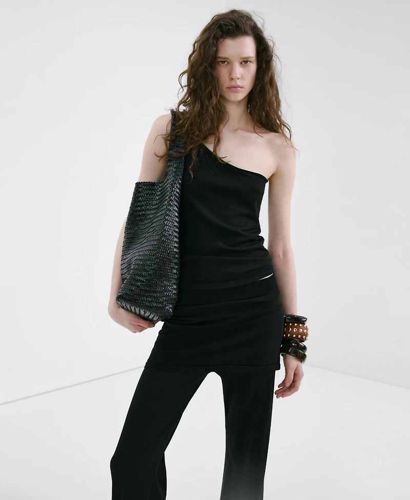 Mango Women's Combined Knit Pants