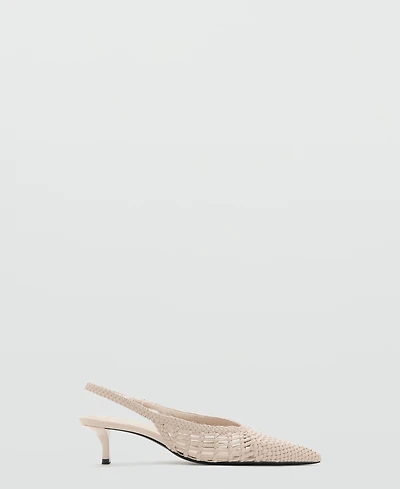 Mango Women's Braided Pointed Shoes