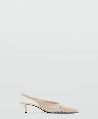 Mango Women's Braided Pointed Shoes