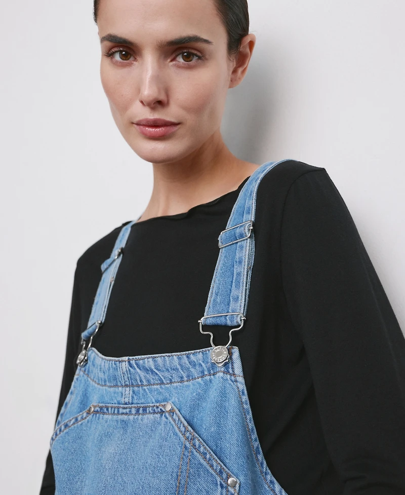 Mango Women's Maternity Denim Dungarees