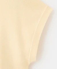 Mango Women's Short-Sleeved Knitted Cotton Sweater