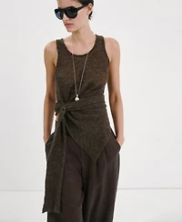 Mango Women's Baggy Lyocell Pants