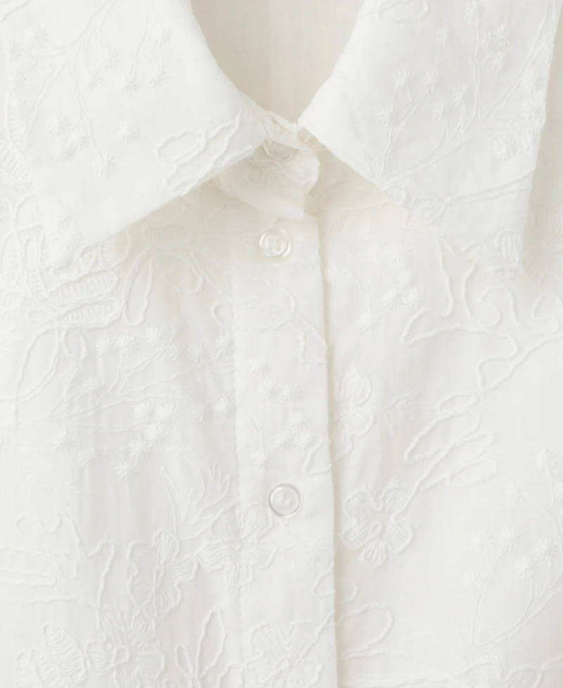 Mango Women's Embroidered Belt Dress