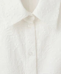 Mango Women's Embroidered Belt Dress