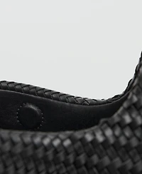 Mango Women's Braided Shoulder Bag