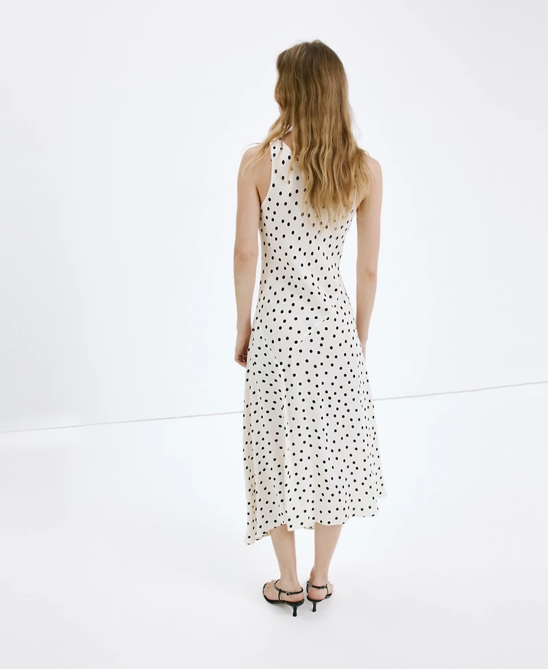 Mango Women's Polka Dot Midi Dress
