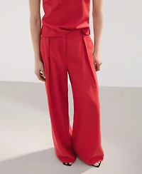 Mango Women's Straight-Fit Lyocell Pants