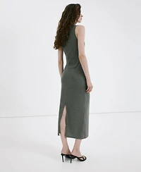 Mango Women's Metal Detail Fitted Dress