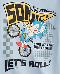 Epic Threads Boys' Xs-xl Sonic Let's Roll Short-Sleeve T-Shirt, Macy's Exclusive