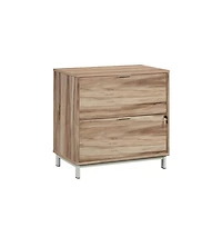 Sauder Bergen Circle File Cabinet, Kiln Acacia finish