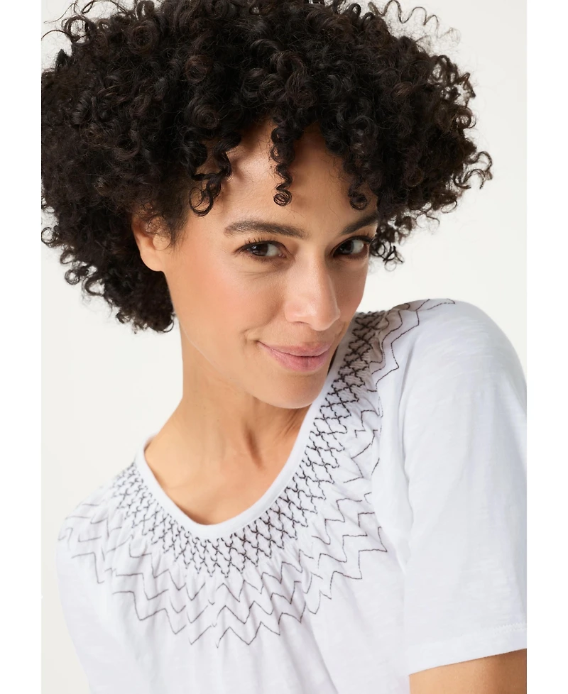 Olsen Women's Embroidered T-Shirt