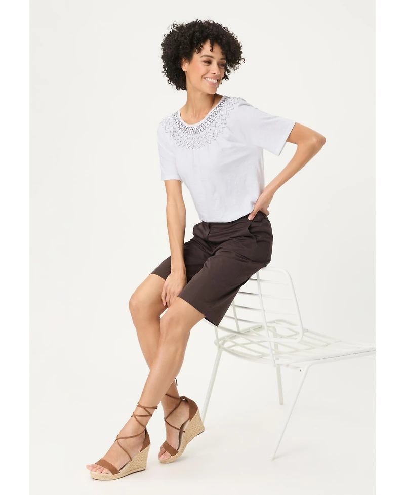 Olsen Women's Embroidered T-Shirt