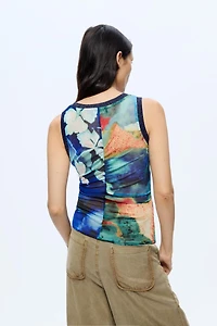 Desigual Women's Printed Sleeveless Blouse